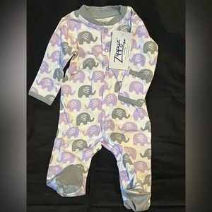 NWT ZIPPYZ by LITTLE TRENDS onesie 3-6 months